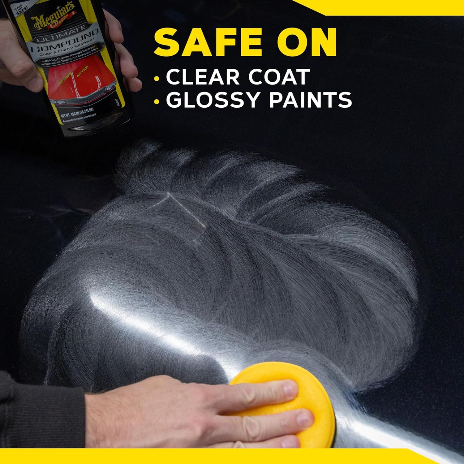 imageMeguiars Ultimate Compound  ProGrade Car Scratch Remover Paint Correction Compound That Removes Defects While Adding Gloss and Shine Single Stage and Clear Coat Scratch Remove 152 Oz