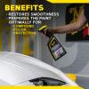 imageMeguiars Ultimate Iron Remover  Quickly Remove Embedded Iron Particles and Industrial Fallout That Impair Paint Color Clarity and Paint Smoothness  Chemical Contaminant Remover  24 Oz