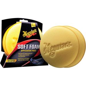 imageMeguiars 4 Soft Foam Applicator Pads  Hand Detailing Pad Ideal for Applying Scratch Removers Polishes Waxes Dressings and Interior Detailing Products  The Perfect Detailing Accessory 2 PackApplicator Pads