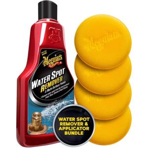 imageMeguiars A3714 Water Spot Remover Supreme Shine 4quot Foam Applicator Pads Bundle