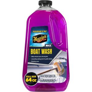 imageMeguiars Boat ampamp RV Wash ampamp Wax Starter Kit  The Perfect Detailing Kit For Boats ampamp RVs  Includes Wash Wax Water Spot Remover Vinyl ampamp Rubber Detailer and Cleaning Accessories64 Oz