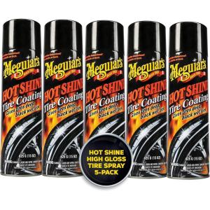 imageMeguiars G13815 Hot Shine High Gloss Tire Coating  15 Oz Spray Can Pack of 515 Oz Pack of 5