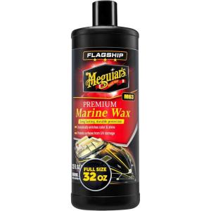 imageMeguiars M6332 Flagship Premium Marine Wax Easy to Use Boat Polish and Wax Remove Scratches Swirls and Oxidation While Leaving Lasting Protection 32 Oz Bottle32 Fl Oz Pack of 1