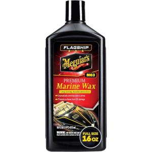 imageMeguiars M6332 Flagship Premium Marine Wax Easy to Use Boat Polish and Wax Remove Scratches Swirls and Oxidation While Leaving Lasting Protection 32 Oz Bottle16 Fl Oz Pack of 1