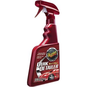 imageMeguiars Quik Detailer Mist ampamp Wipe  Easy to Use Car Spray Detailer Lifts Light Dust Fingerprints Smudges and Fresh Contaminants  Perfect to Enhance Shine and Protection Between Washes 16 Oz16 Fl Oz Pack of 1