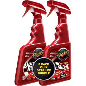 imageMeguiars Quik Detailer Mist ampamp Wipe Car Detailing Spray Clear Light Contaminants and Boost Shine with a Quick Detailer Spray that Keeps Paint and Wax Looking Like New 32 oz Pack of 2