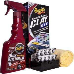 imageMeguiars Smooth Surface Clay Kit  Safe and Easy Car Claying for Smooth as Glass Finish  G1016