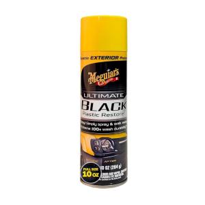 imageMeguiars Ultimate Black Plastic Restorer Durable Car Restorer That Gives New Life to Exterior Black Plastic Vinyl and Rubber Trim 12 Oz BottleUltimate Black Plastic Restorer Spray