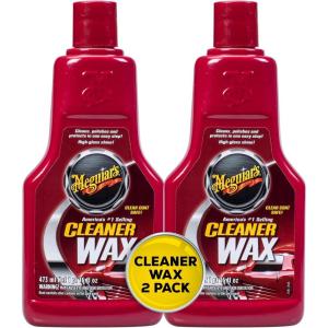 imageMeguiars A1216 Cleaner Wax and Supreme Shine 4quot Foam Applicator Pads Bundle16 Ounce Pack of 2