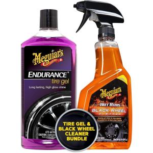 imageMeguiars Endurance Tire Gel and Meguiars Hot Rims Black Wheel Cleaner BundleBlack Wheel Cleaner Bundle