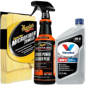 imageMeguiars x Valvoline Race ampamp Shine Bundle with Citrus Power Cleaner Plus Degreaser Combined with Valvoline VR1 Racing SAE 10W30 Motor Oil