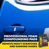 imageMeguiars 3quot Compounding Foam Pads  M3CFP3  Pro Foam Pad for Compounding use with Meguiars Compounds to Remove Heavy Defects Sanding Marks and Scratches  Rotary DA ampamp Drill Friendly 3 Pack