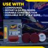 imageMeguiars 3quot Compounding Foam Pads  M3CFP3  Pro Foam Pad for Compounding use with Meguiars Compounds to Remove Heavy Defects Sanding Marks and Scratches  Rotary DA ampamp Drill Friendly 3 Pack