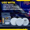 imageMeguiars 3quot Ultra Universal Microfiber Pads  M3MFP3  Professional Detailing Pad Pair with Meguiars Compound for Heavy Cutting of Paint Defects or use with a Polish for Finish Refinement 3 Pack