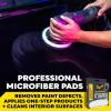 imageMeguiars 6quot Ultra Universal Microfiber Pads  M6MFP2  Professional Detailing Pad Pair with Meguiars Compound for Heavy Cutting of Paint Defects or use with a Polish for Finish Refinement 2 Pack