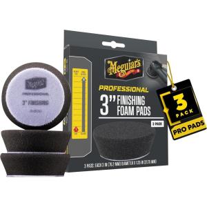 imageMeguiars 3quot Finishing Foam Pads  M3FFP3  Professional Foam Pad for Finishing use with Meguiars Finishing Products for Increased Gloss and Shine or use to Apply a Car Wax to Protect 3 Pack
