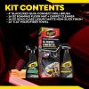 imageMeguiars Quik Solutions AllWeather Floor Mat Kit  All Weather Floor Mat Cleaner and Car Mat Protectant That Deep Cleans ampamp Restores a LikeNew NonSlick Finish  Includes Drill Attachment Kit