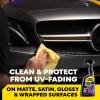imageMeguiars Matte ampamp Vinyl Wrap Protection  This Advanced Car Detailer is The Perfect Way to Quickly Clean and Protect Car Wraps and Matte Satin ampamp Glossy Surfaces with StreakFree Results 24 Oz SprayMatte  Vinyl Wrap Protection Detailer