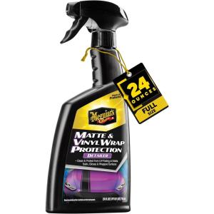 imageMeguiars Matte ampamp Vinyl Wrap Protection  This Advanced Car Detailer is The Perfect Way to Quickly Clean and Protect Car Wraps and Matte Satin ampamp Glossy Surfaces with StreakFree Results 24 Oz SprayMatte  Vinyl Wrap Protection Detailer